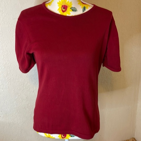 Lands' End Sweaters - Land's End ~ Size Small ~ Women's Knitted Red Sweater Top